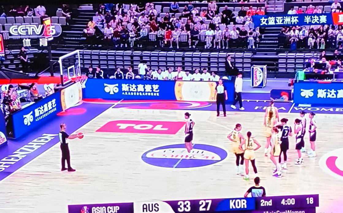 女篮亚洲杯决赛：澳大利亚半场54-43领先日本，田中心19分